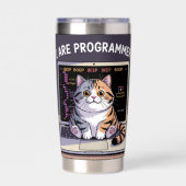 I are programmer, I make computer BEEP BOOP BEEP Thermobecher (Rückseite)