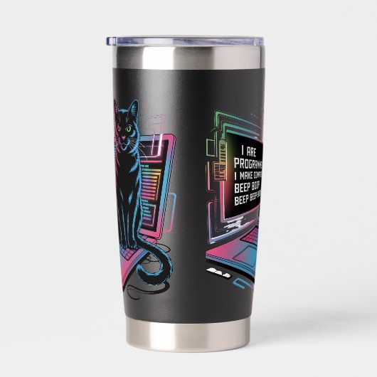 I are programmer, I make computer BEEP BOOP BEEP Thermobecher (Rechts)