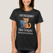 I Are Programmer I Make Computer Beep Boop Cute C T-Shirt (Vorderseite)