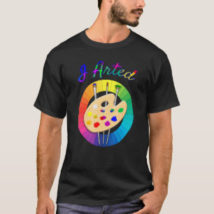 I Arted Art Graphic Color Wheel Artist T-Shirt