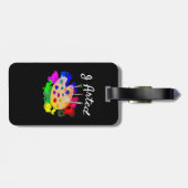 I Arted Funny Artist Gepäckanhänger (Rückseite horizontal)