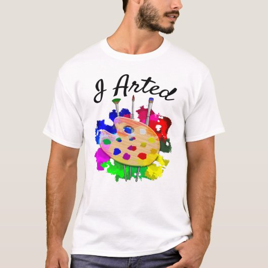 I Artist Artist Palette Pinsel T-Shirt (Vorderseite)