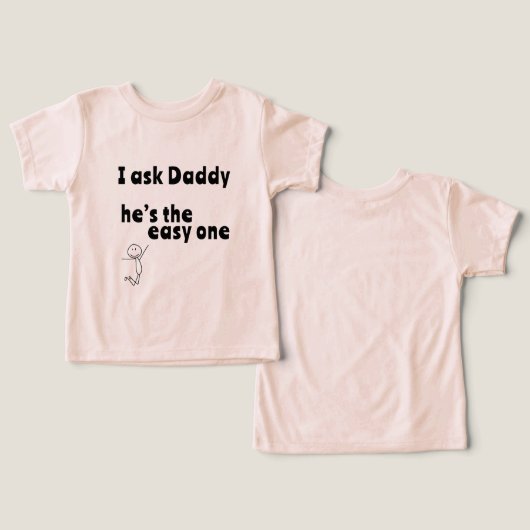 I ask Daddy - he’s the easy one (Design Vorderseite & Rückseite)