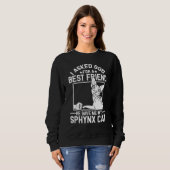 I Asked God For A Best Friend Sphynx Cat Mom Sweatshirt (Vorne ganz)