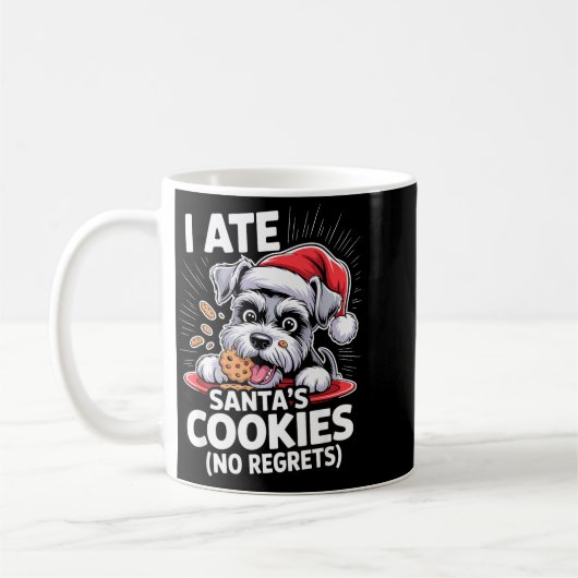 I Ate Santas Cookies Puppy Funny Christmas Mini Sc Kaffeetasse (Links)