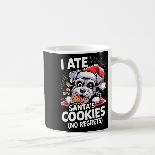 I Ate Santas Cookies Puppy Funny Christmas Mini Sc Kaffeetasse (Rechts)