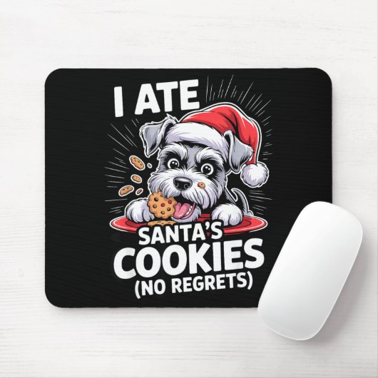 I Ate Santas Cookies Puppy Funny Christmas Mini Sc Mousepad (Mit Mouse)