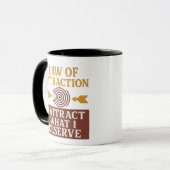 I Attract What I Deserve | Motivational Quote Mug Tasse (Vorderseite Links)