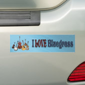 I AUFKLEBER DER LIEBE-BLUEGRASS-BUMPER AUTOAUFKLEBER (Auf Auto)