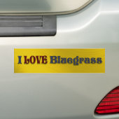 I AUFKLEBER DER LIEBE-BLUEGRASS-BUMPER AUTOAUFKLEBER (Auf Auto)