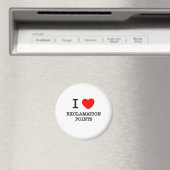 I Ausrufepunkte der Liebe Magnet (In Situ (Geschirrspüler))