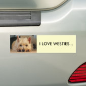 I AUTO-AUTOAUFKLEBER DER LIEBE-WESTIES AUTOAUFKLEBER (Auf Auto)