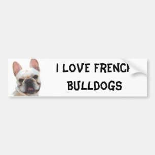 I Autoaufkleber der Liebe-französischen Bulldogge