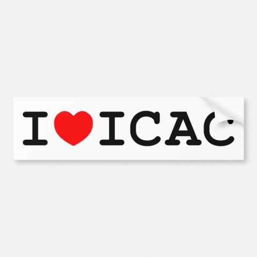 I Autoaufkleber der Liebe-ICAC (Vorne)