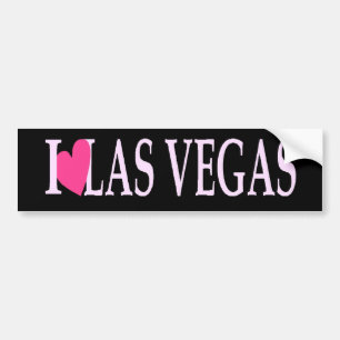 I Autoaufkleber LIEBE Las Vegas (rosa Herz)!