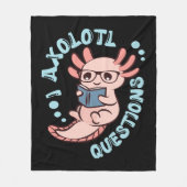 I Axolotl-Fragen Fleecedecke (Vorderseite)