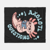 I Axolotl-Fragen Fleecedecke (Vorderseite (Horizontal))