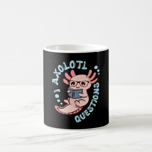 I Axolotl-Fragen Kaffeetasse (Mittel)