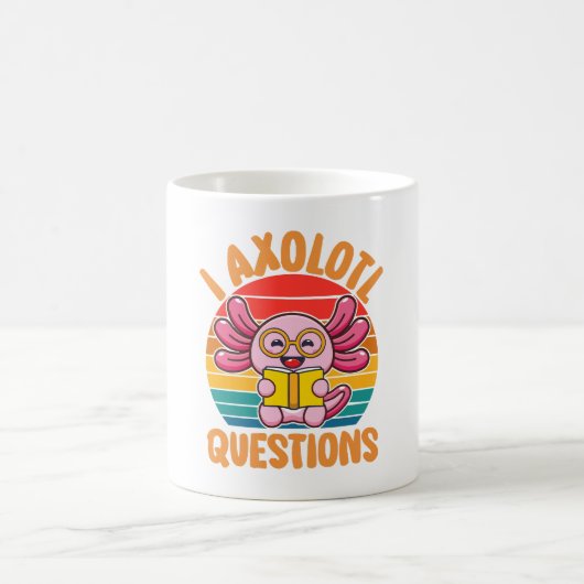 I Axolotl-Fragen Kaffeetasse (Mittel)