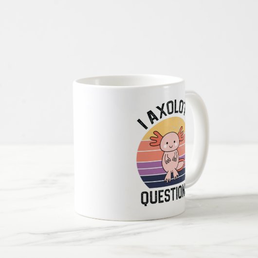 I Axolotl-Fragen Kaffeetasse (VorderseiteRechts)