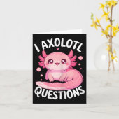 I Axolotl-Fragen Karte (Gelbe Blume)