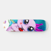I Axolotl Fragen, Niedliches Axolotl Zitat Skateboard (Horizontal)
