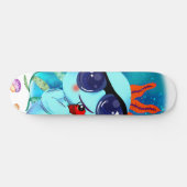 I Axolotl Fragen, Niedliches Axolotl Zitat Skateboard (Horizontal)