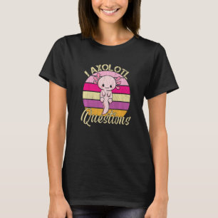 I Axolotl Fragen Retro Vintages und Niedliches Axo T-Shirt