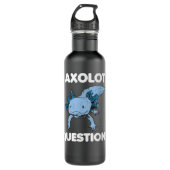 I Axolotl Questions Blue Axolotl  Edelstahlflasche (Vorderseite)