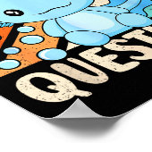 I Axolotl Questions Funny Axolotl Kawaii Men Women Poster (Ecke)