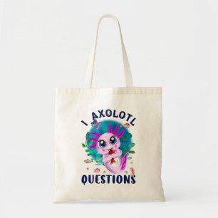 I Axolotl Questions, Niedlich Axolotl Kawaii Pink Tragetasche