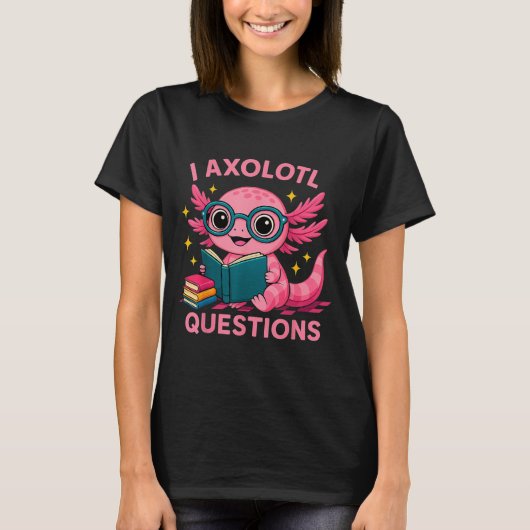 I Axolotl Questions Shirt Adults Youth Kids Retro (Vorderseite)