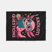 I Axolotl Questions Shirt Adults Youth Kids Retro Fleecedecke (Vorderseite (Horizontal))