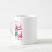 I Axolotl Questions Shirt Adults Youth Kids Retro Kaffeetasse (Vorderseite Links)