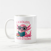 I Axolotl Questions Shirt Adults Youth Kids Retro Kaffeetasse (Links)
