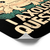 I Axolotl Questions Shirt Adults Youth Kids Retro Poster (Ecke)