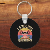 I Axolotl Questions Shirt Adults Youth Kids Retro  Schlüsselanhänger (Vorderseite)