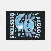 I Axolotl Questions Shirt Kids Axolotl Weihnachten Fleecedecke (Vorderseite (Horizontal))