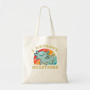I Axolotl Questions Shirt Kids Boys Retro Niedlich Tragetasche