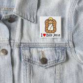I Baby Jesus des Herz-(Liebe) Button (Beispiel)