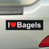 I Bagel der Liebe-(Herz) Autoaufkleber (Auf Auto)