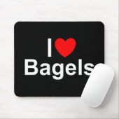 I Bagel der Liebe-(Herz) Mousepad (Mit Mouse)