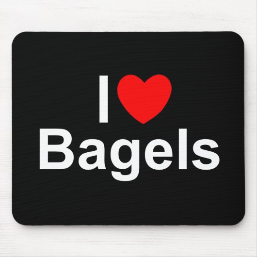 I Bagel der Liebe-(Herz) Mousepad (Vorne)