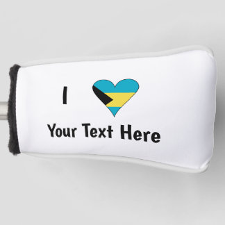 I (Bahamische Liebe für das Herzherz) Personalisie Golf Headcover