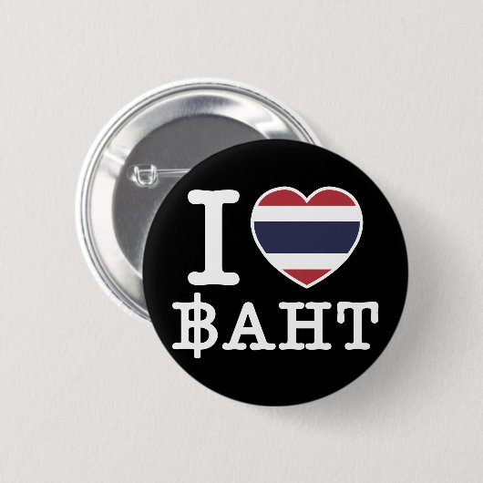 I Baht des Herz-(Liebe) Button (Vorne & Hinten)