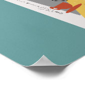 "I bake" 2 Retro-Illustrationen Drucken Poster (Ecke)