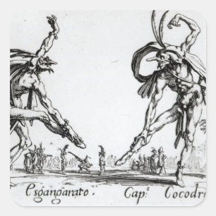 I Balli de Spessanei oder Le Grande Chasse Quadratischer Aufkleber