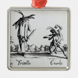 I Balli de Spessanei oder Le Grande Chasse Silbernes Ornament