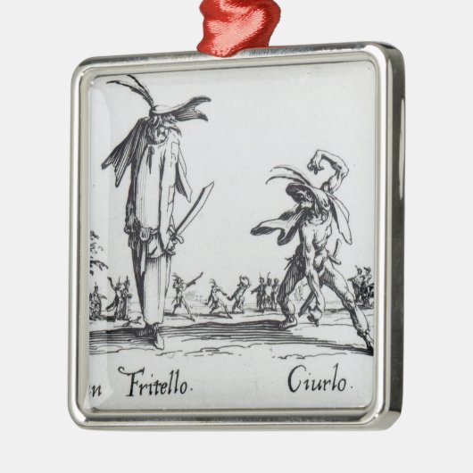 I Balli de Spessanei oder Le Grande Chasse Silbernes Ornament (Links)