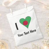 I (Bangladesh Flag Heart Love) Your Text Geschenktütchen (Ausgeschnitten)